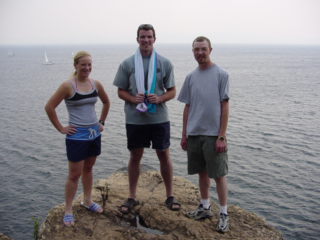 Here we are poised on a rocky outcropping. Only the strong will survive!